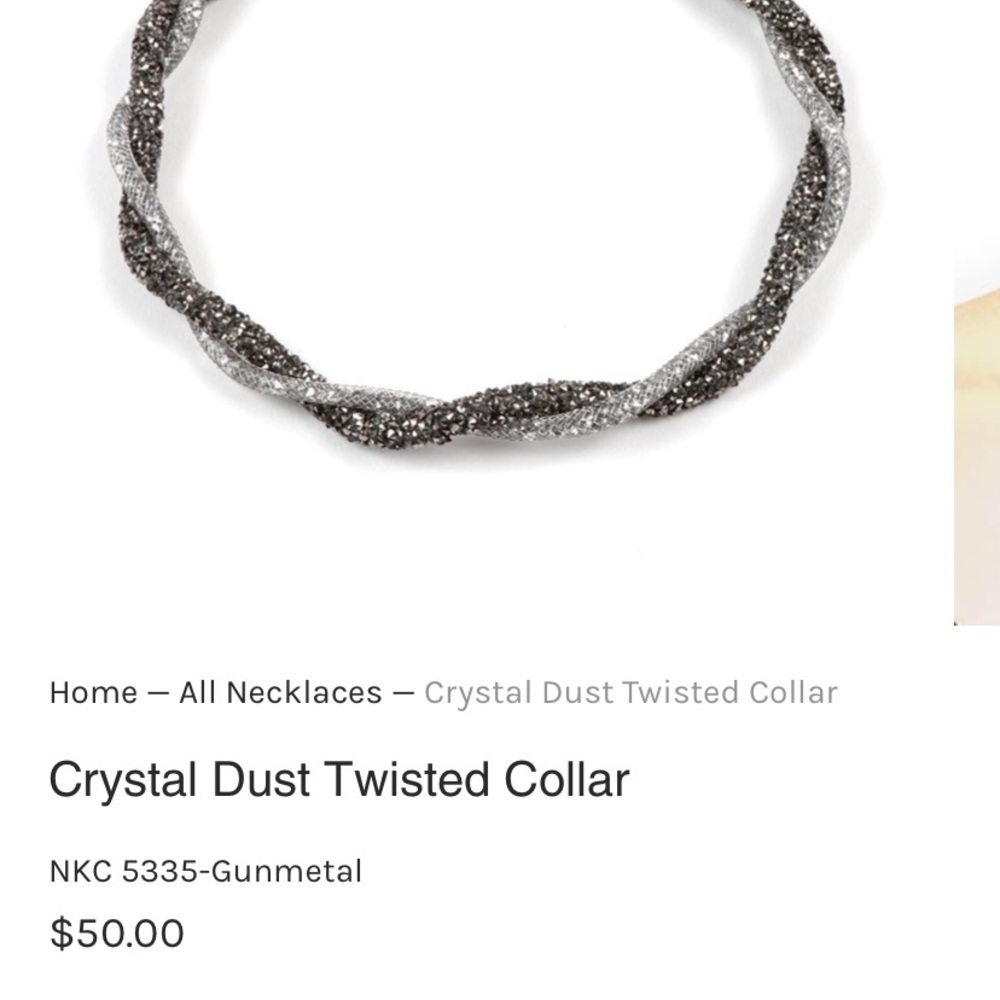 NWT-Amrita Singh Gunmetal Collar Necklace
